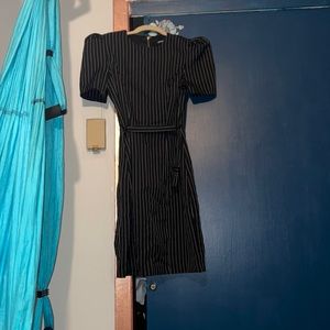Express pinstripe right below the knee dress NWOT